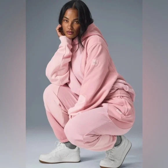 Alo yoga make wave hoodie Sunset Pink Tonal medium - Picture 4 of 13